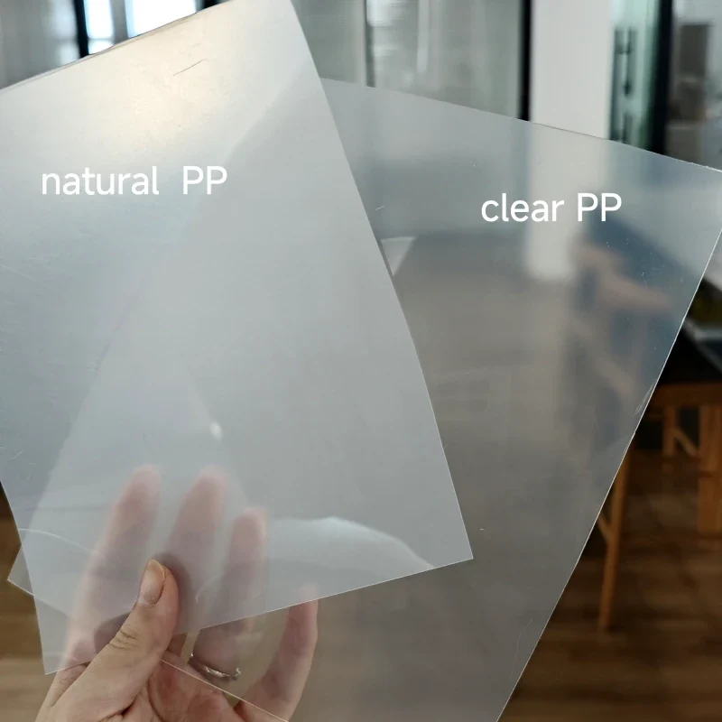 Plastic sheet material samples